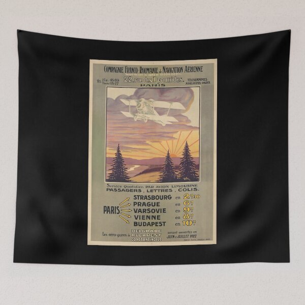Item preview, Franco-Roumanie retro poster designed and sold by CorasPosters.