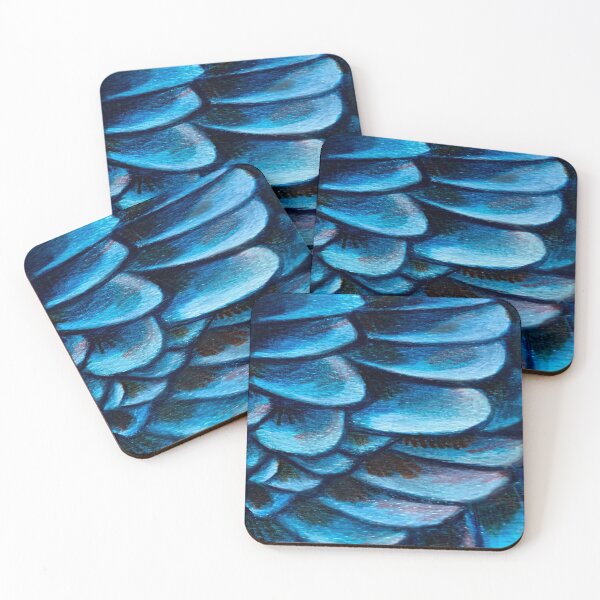 Item preview, Dragon Scales Blue Two designed and sold by Lynn Harriet.