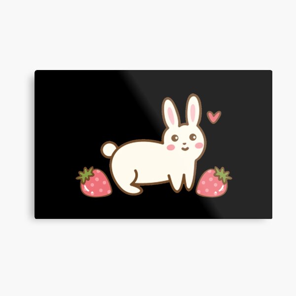 Cute strawberry bunny - Strawbunny Sticker for Sale by Yaragold