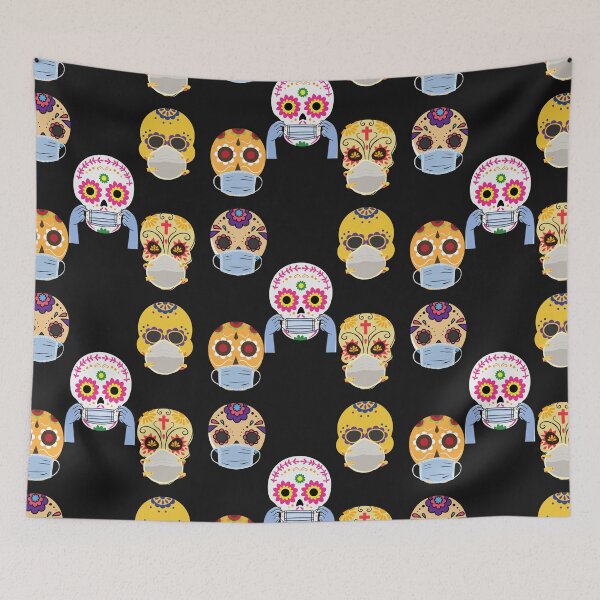 Item preview, Calavera Skull With Facemask  halloween pack 2 designed and sold by unclejab.