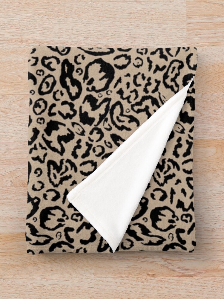 Thumbnail 3 of 6, Throw Blanket, Wild Cheetah Pattern Print designed and sold by StickerArtwork.