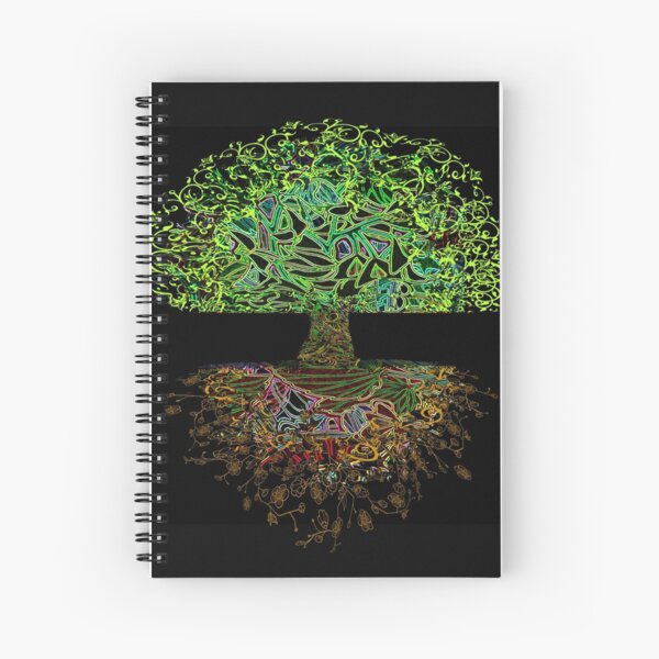 Glowing Connection Spiral Notebook