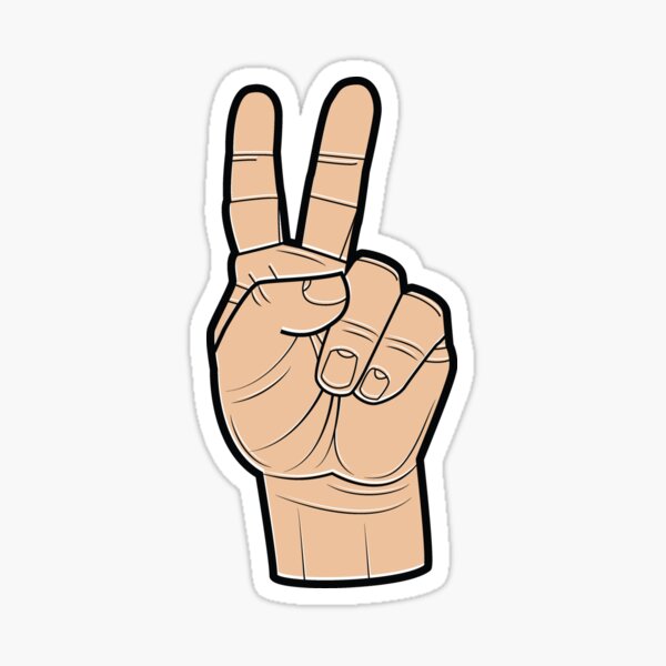 Sticker Hand Gesture Redbubble