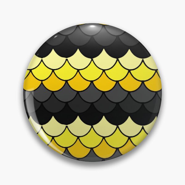 Item preview, Black and Yellow Fish Scales - Save the Bees designed and sold by derekofspades.