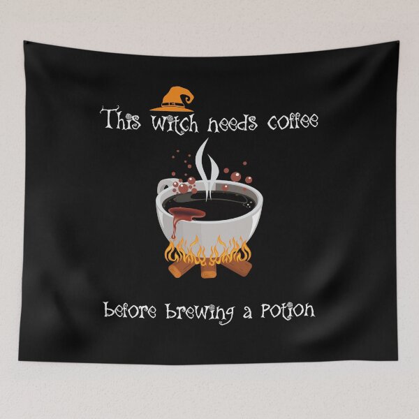 Item preview, This Witch Needs Coffee | funny halloween designed and sold by KohMooy.
