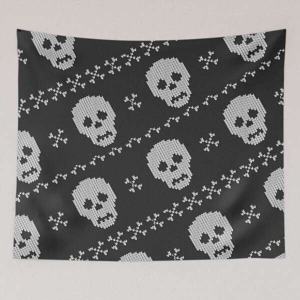 Item preview, Skull & Bones Knit Pattern designed and sold by The Masked Designer.