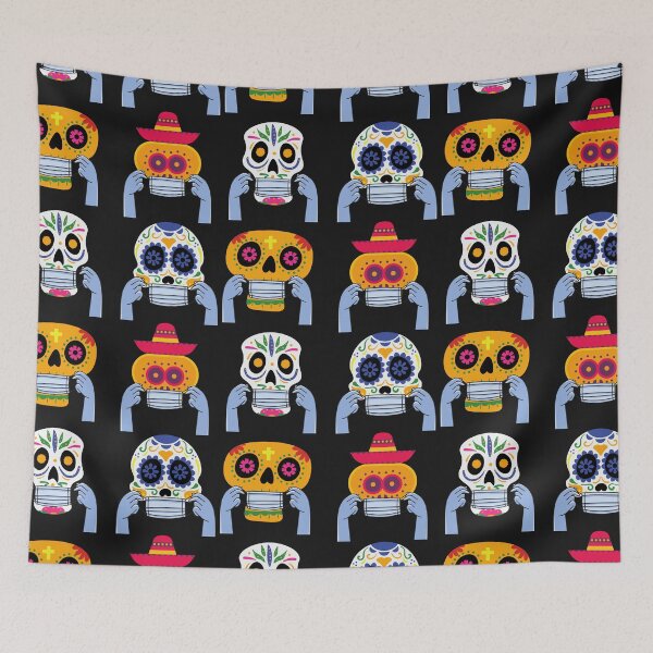 Item preview, Calavera Skull With Facemask  halloween pack 4 designed and sold by unclejab.