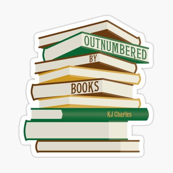 Outnumbered by Books Sticker