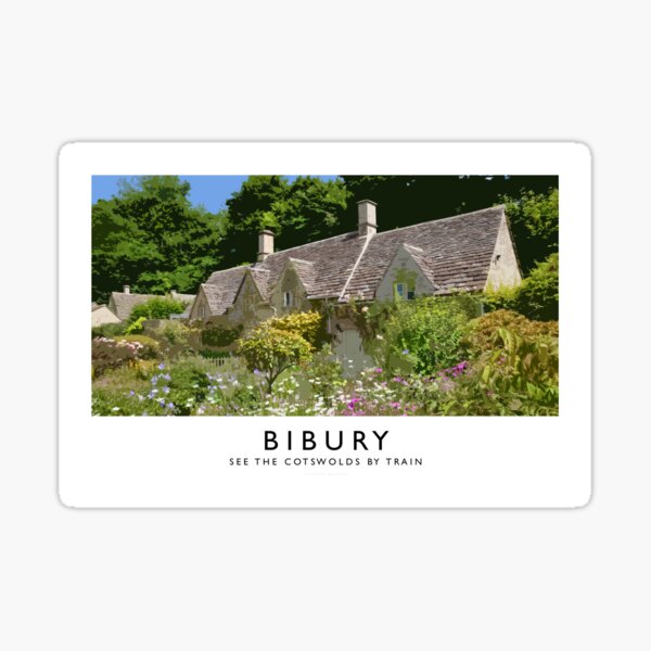 Bibury (Railway Poster) Sticker