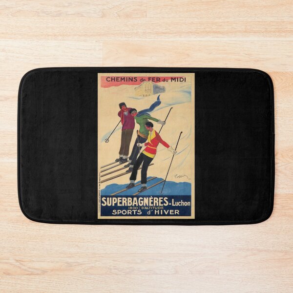 Item preview, Superbagneres Luchon retro poster designed and sold by CorasPosters.
