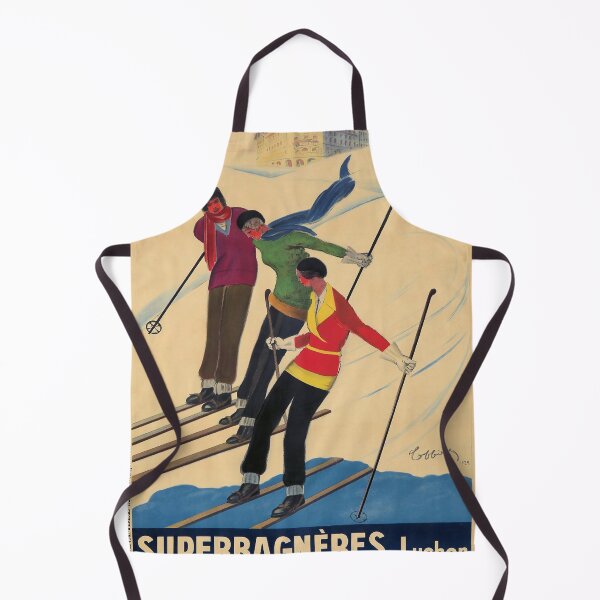 Item preview, Superbagneres Luchon retro poster designed and sold by CorasPosters.
