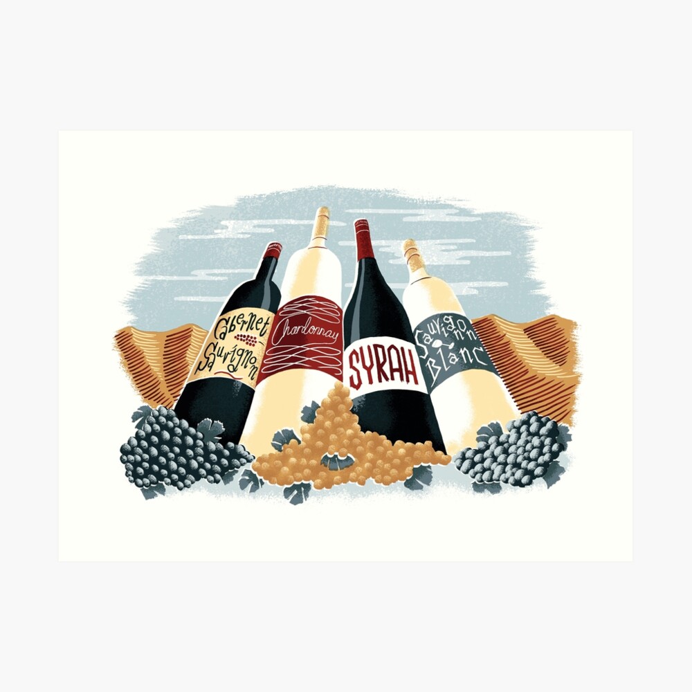 Wine, glorious wine! Art Print