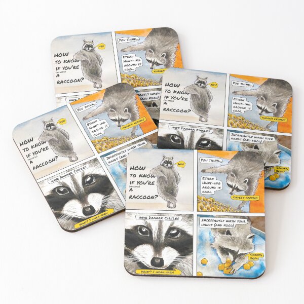 Item preview, How to know if you're (secretly) a raccoon? Part One designed and sold by HartBandit.