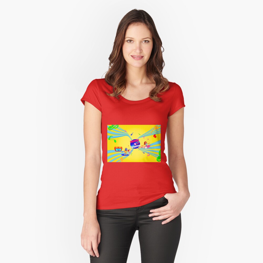 Item preview, Fitted Scoop T-Shirt designed and sold by NeedlznSkratch.