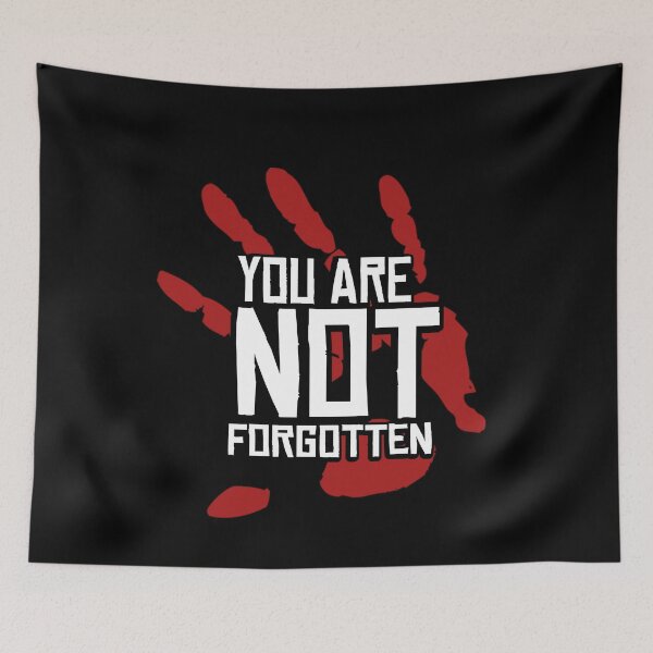 Item preview, I Wear Red For My Sisters Native American Stop MMIW Red Hand No More Stolen Sisters designed and sold by WillPowerApp.
