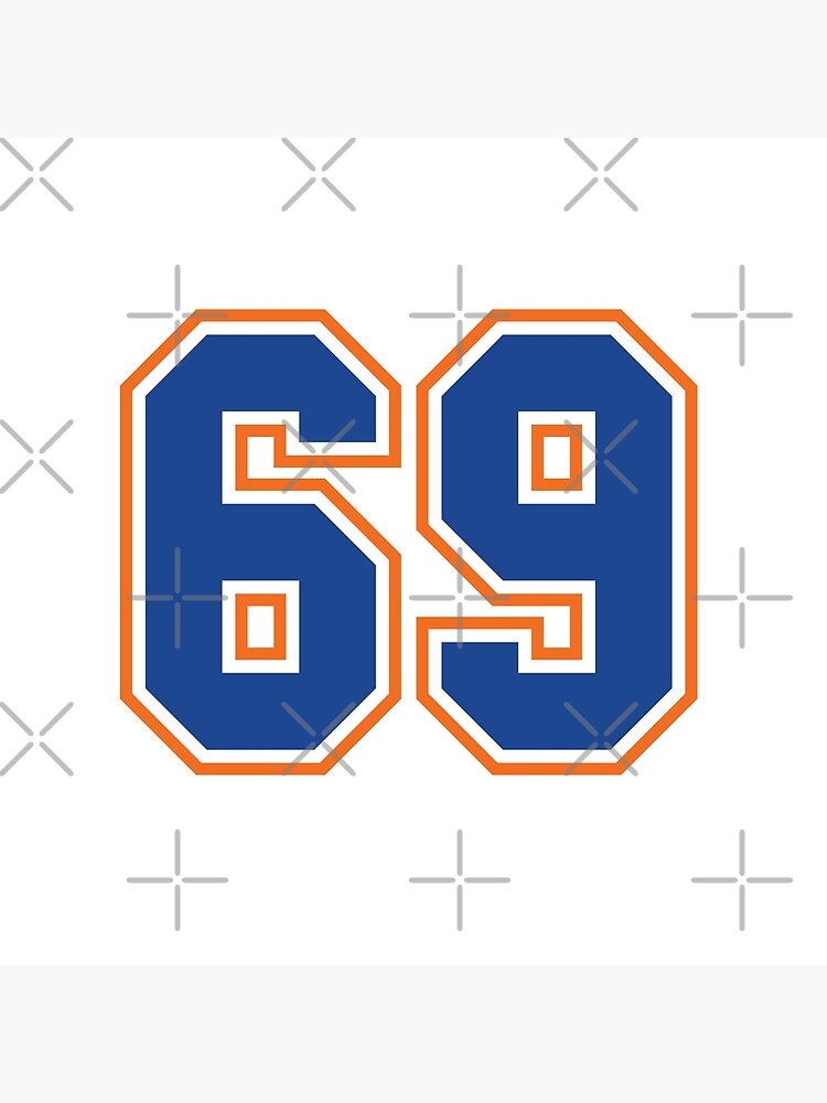 Number 69 Football Baseball Soccer Jersey Tote Bag - TeeHex