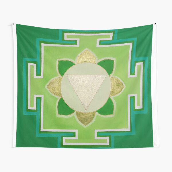 Green TARA-Yantra Tapestry