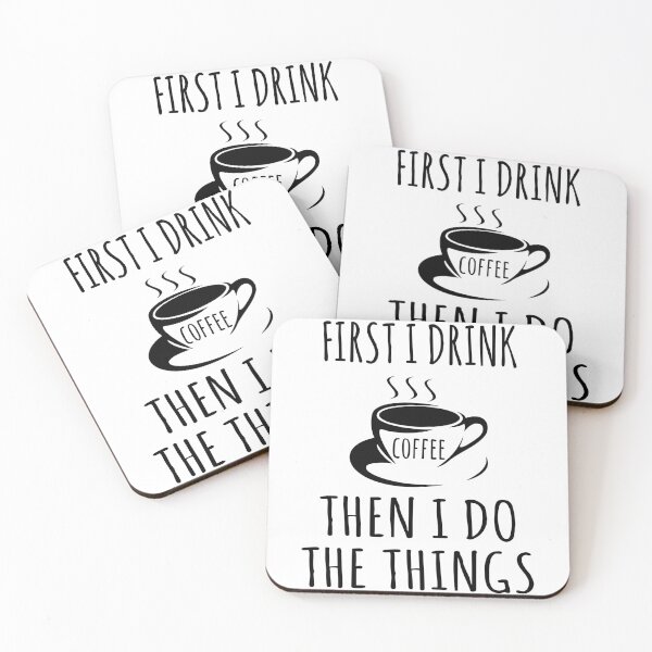 Item preview, First Coffee Then The Thing Office Colleague Gift designed and sold by Two Left Hands Design.