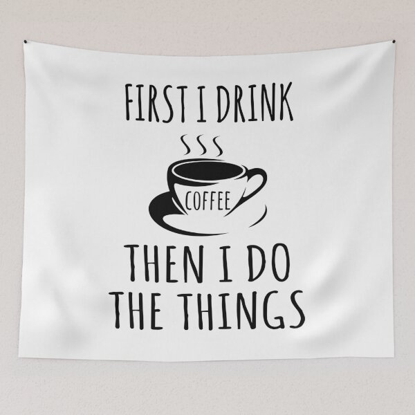 Item preview, First Coffee Then The Thing Office Colleague Gift designed and sold by Two Left Hands Design.