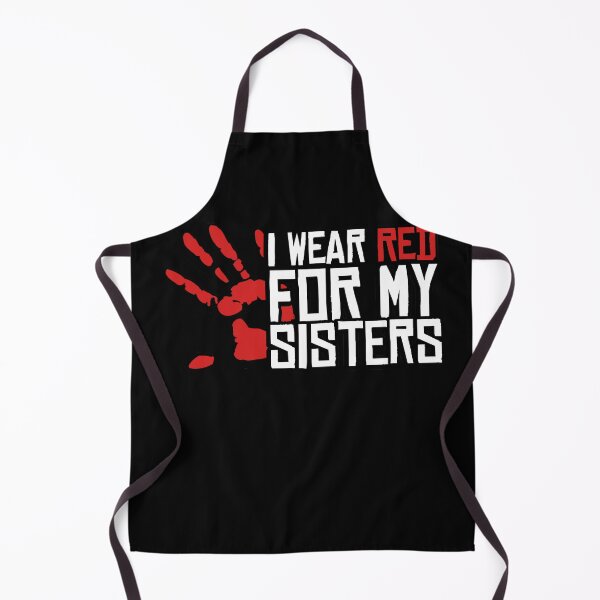 Item preview, I Wear Red For My Sisters Native American Stop MMIW Red Hand No More Stolen Sisters designed and sold by WillPowerApp.