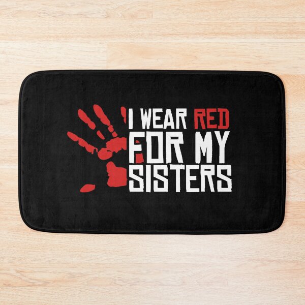 Item preview, I Wear Red For My Sisters Native American Stop MMIW Red Hand No More Stolen Sisters designed and sold by WillPowerApp.