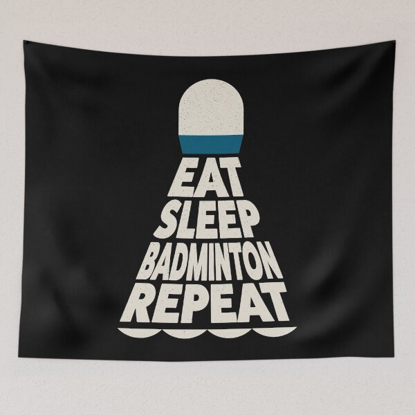 Item preview, Eat Sleep Badminton Repeat designed and sold by justjonboy.