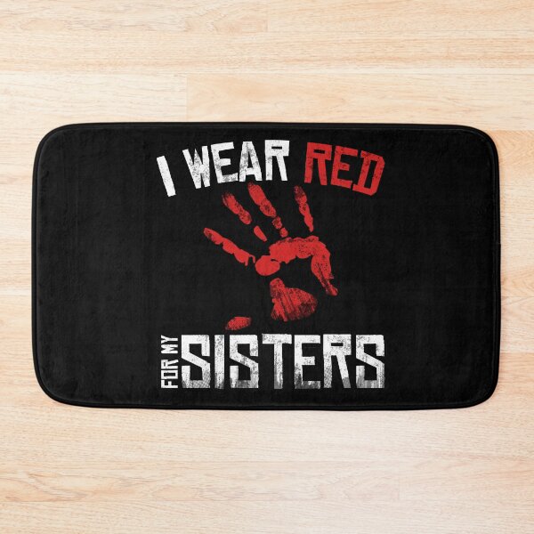 Item preview, I Wear Red For My Sisters Native American Stop MMIW Red Hand No More Stolen Sisters designed and sold by WillPowerApp.