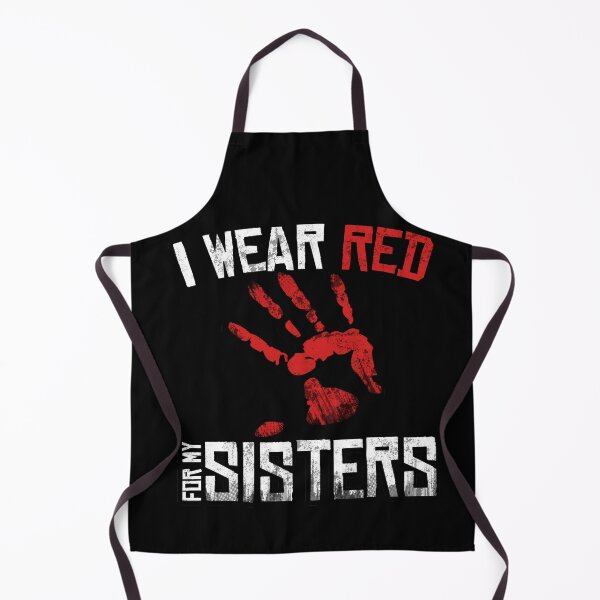 Item preview, I Wear Red For My Sisters Native American Stop MMIW Red Hand No More Stolen Sisters designed and sold by WillPowerApp.