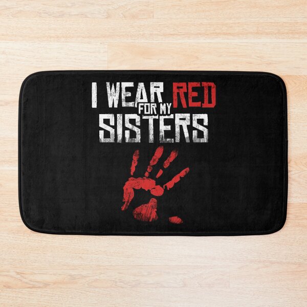 Item preview, I Wear Red For My Sisters Native American Stop MMIW Red Hand No More Stolen Sisters designed and sold by WillPowerApp.