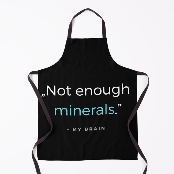 Item preview, Not enough minerals - my brain quote designed and sold by ubaDesigns.