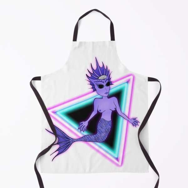 Item preview, Purple neon mermaid designed and sold by IndigoLove.