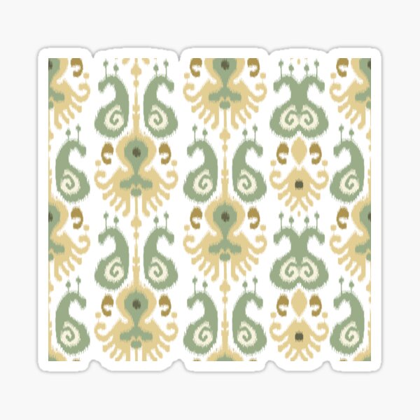 Ikat paisley pattern Sticker