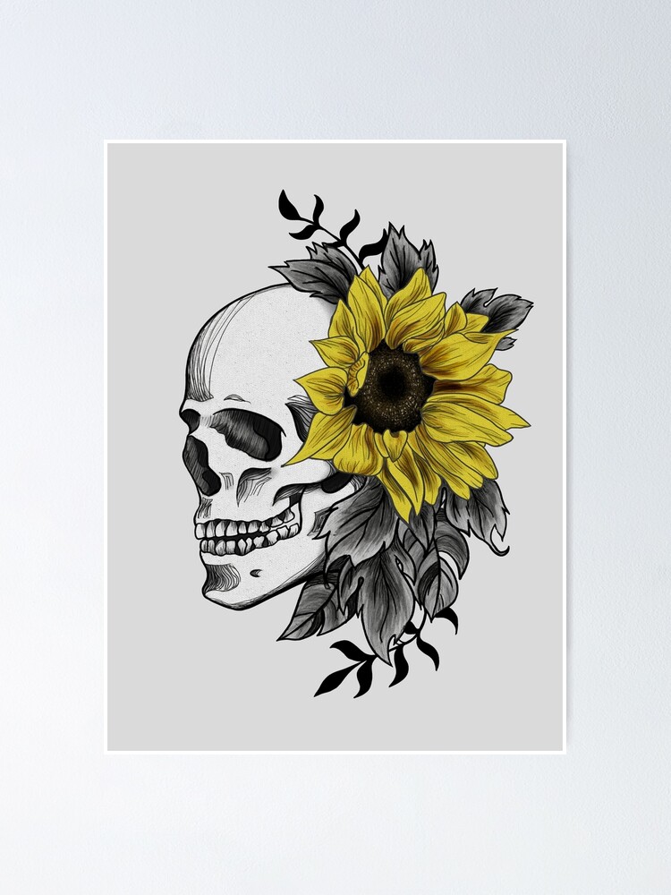 Aggregate 81 sunflower skull tattoo  thtantai2