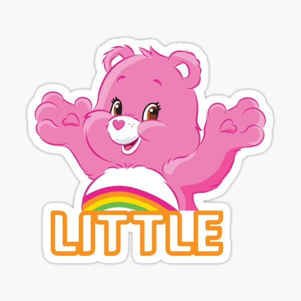 Pink Care Bear Sticker 