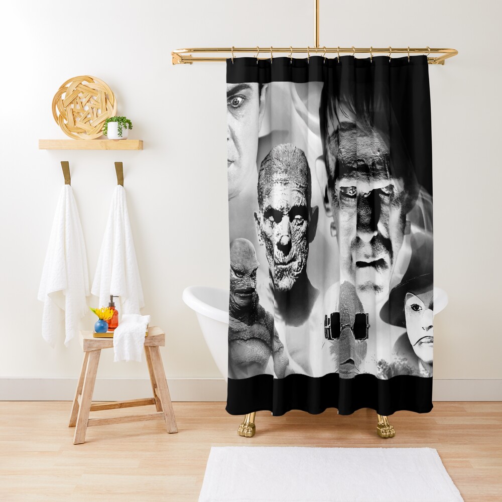 "Universal Classic Horror" Shower Curtain for Sale by gemmarts Redbubble