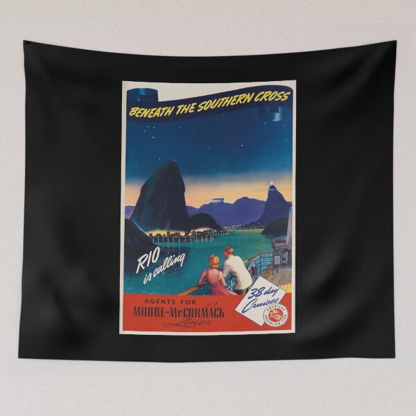 Item preview, Beneath the Southern Cross retro poster designed and sold by CorasPosters.