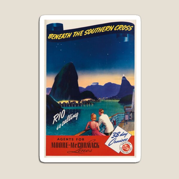 Artikel-Vorschau von Beneath the Southern Cross retro poster, designt und verkauft von CorasPosters.