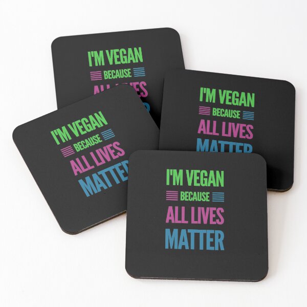 Item preview, Im Vegan, Because All Lives Matter! Animal  Rights, Vegan Activist, Vegan Activism,  designed and sold by Mandala108.