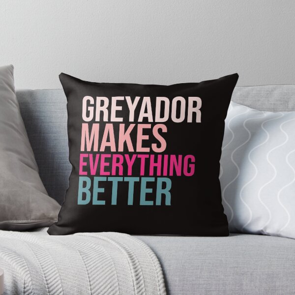 GREYADOR Dogs make everything better Throw Pillow
