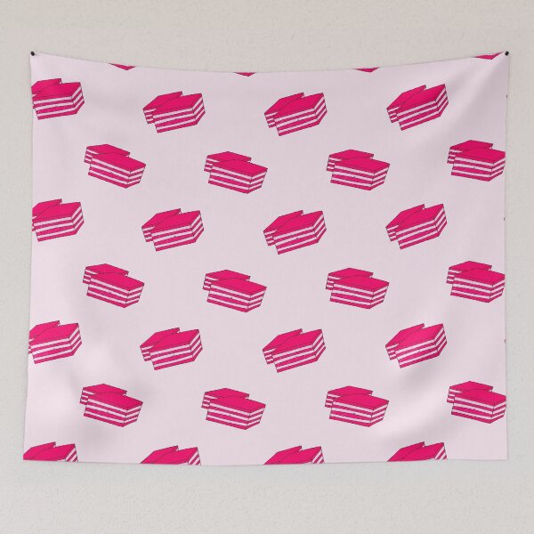 Item preview, Pink and white layered cake designed and sold by Snacks-At-3.