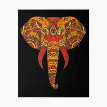 Trendy Elephant Tribal Indische Elefanten Mandala Stammeskunst Galeriedruck Von Heartartist Redbubble