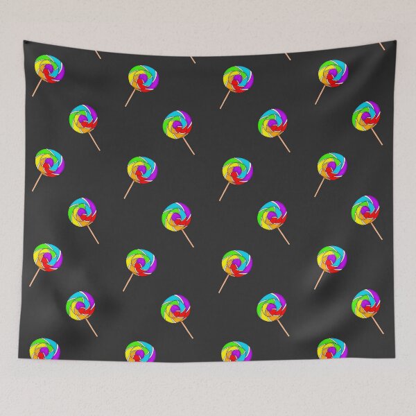 Item preview, Rainbow colored sweet lollipop  designed and sold by Snacks-At-3.