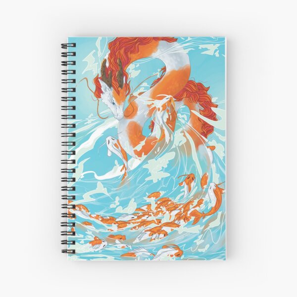Koi Dragon Spiral Notebook