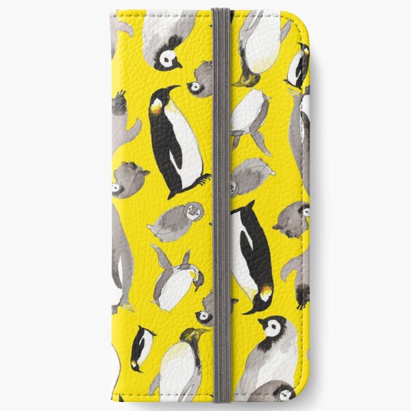 Yellow Penguin Potpourri iPhone Wallet