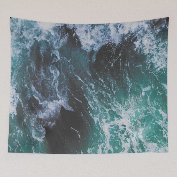 Item preview, Deep Green and Turquoise Ocean Water and Sea Waves designed and sold by IZiets.