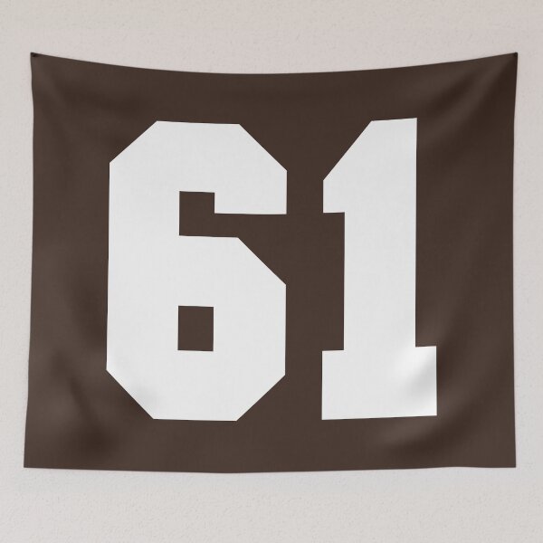 Item preview, 61 Number Cleveland Sports Sixty-One Brown Jersey designed and sold by HelloFromAja.