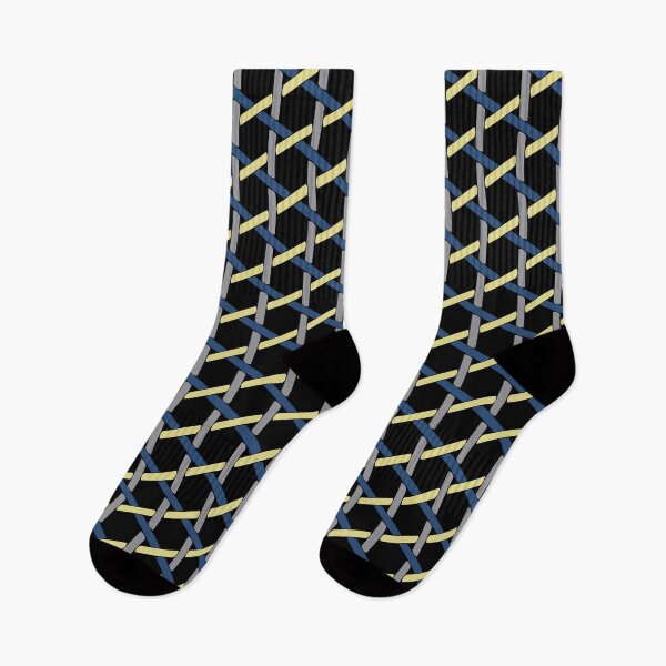 Item preview, Japanese Kagome Bamboo Pattern - Grey Blue Yellow designed and sold by recs-official.