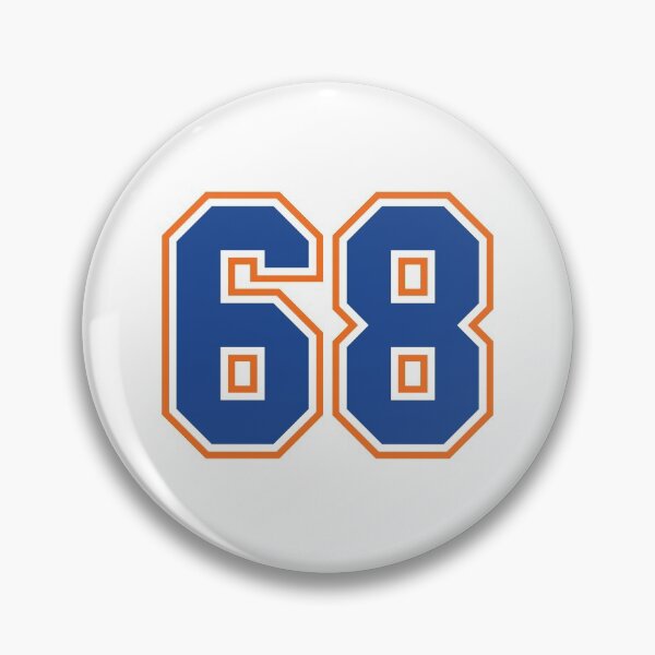 Item preview, Sixty-Eight Jersey Number Sports 68 designed and sold by HelloFromAja.
