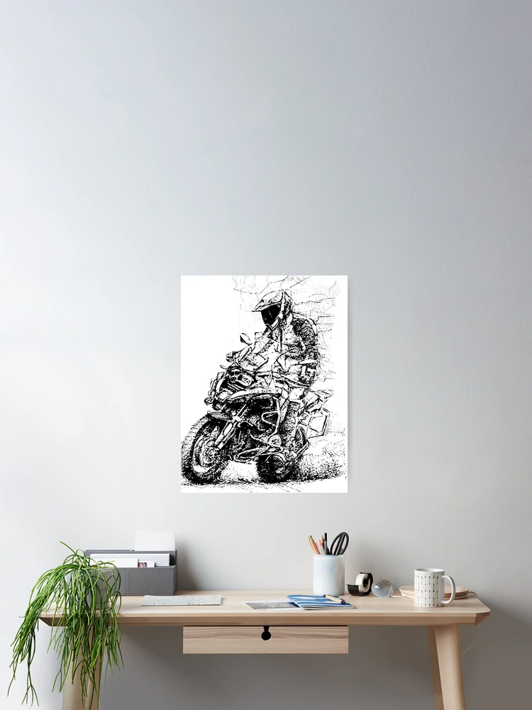 Thumbnail 2 of 3, Poster, GS Riding Hard In The Rough designed and sold by ianearthcore.