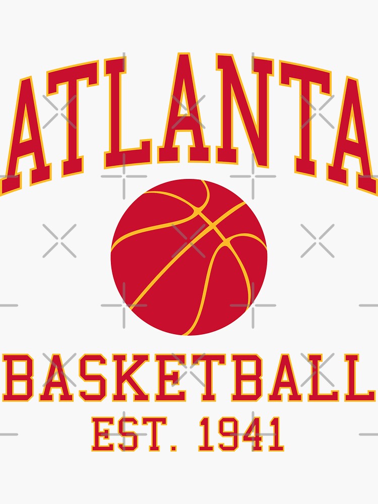 "Atlanta Basketball" Sticker for Sale by MSA-42 | Redbubble